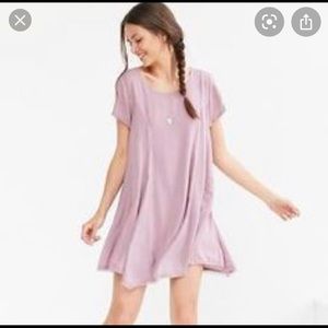 Silence + noise lilac lavender tshirt dress